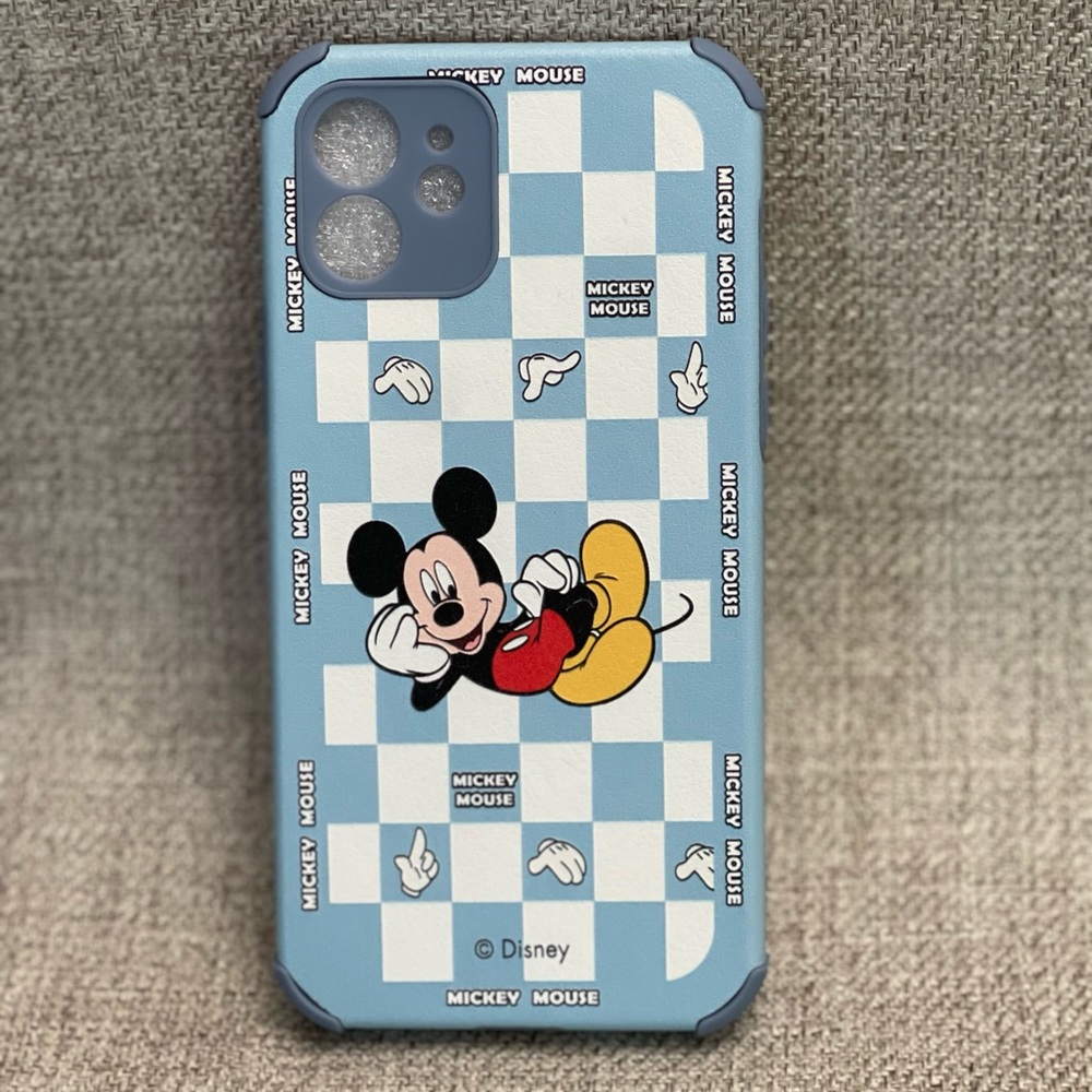 Mickey Mouse Leather Embossed Case in Blue Color